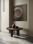 Ammonite. The Memory Spiral / GLOSSY CANVAS