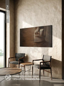 Moai. The Silent Witness / Fragment #2 / GLOSSY CANVAS