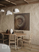 Ammonite. The Memory Spiral / GLOSSY CANVAS