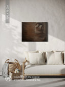Moai. The Silent Witness / Fragment #1 / GLOSSY CANVAS