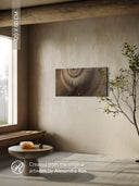 Ammonite. The Memory Spiral / Fragment #4 / GLOSSY CANVAS