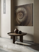 Ammonite. The Memory Spiral / GLOSSY CANVAS