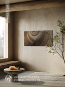 Ammonite. The Memory Spiral / Fragment #4 / GLOSSY CANVAS