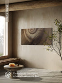 Ammonite. The Memory Spiral / Fragment #4 / GLOSSY CANVAS