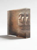 Moai. The Silent Witness / ACRYLIC BLOCK