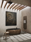 Ammonite. The Memory Spiral / GLOSSY CANVAS