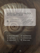 Ammonite. The Memory Spiral / Fragment #3 / ACRYLIC BLOCK