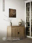Ammonite. The Memory Spiral / Fragment #2 / GLOSSY CANVAS