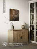 Ammonite. The Memory Spiral / Fragment #2 / ACRYLIC PHOTO PRINT