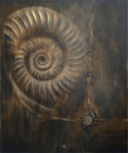 Main image Ammonite. The Memory Spiral / GLOSSY CANVAS