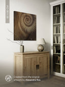 Ammonite. The Memory Spiral / Fragment #2 / ACRYLIC PHOTO PRINT