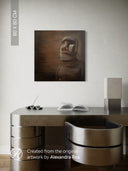 Moai. The Silent Witness / GLOSSY CANVAS