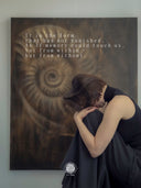 Ammonite. The Memory Spiral / GLOSSY CANVAS