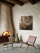 Ammonite. The Memory Spiral / Fragment #2 / ACRYLIC PHOTO PRINT