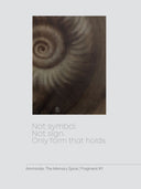 Ammonite. The Memory Spiral / Fragment #1 / GLOSSY CANVAS